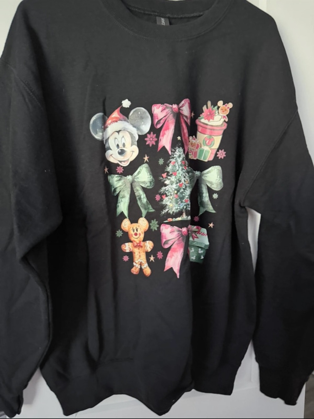 Disney Black Holiday Graphic Sweatshirt
